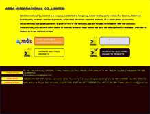 Tablet Screenshot of abba-intl.com